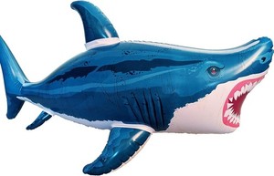 50 Inch Extra Long Inflatable Shark Vinyl Megalodon Shark