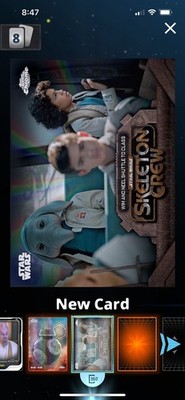 Star Wars Card Trader Chrome Legendary Black 10CC Skeleton Crew Neel Wim