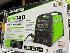 TITANIUM TI-MIG140 MIG 140 Professional Welder with 120V Input New