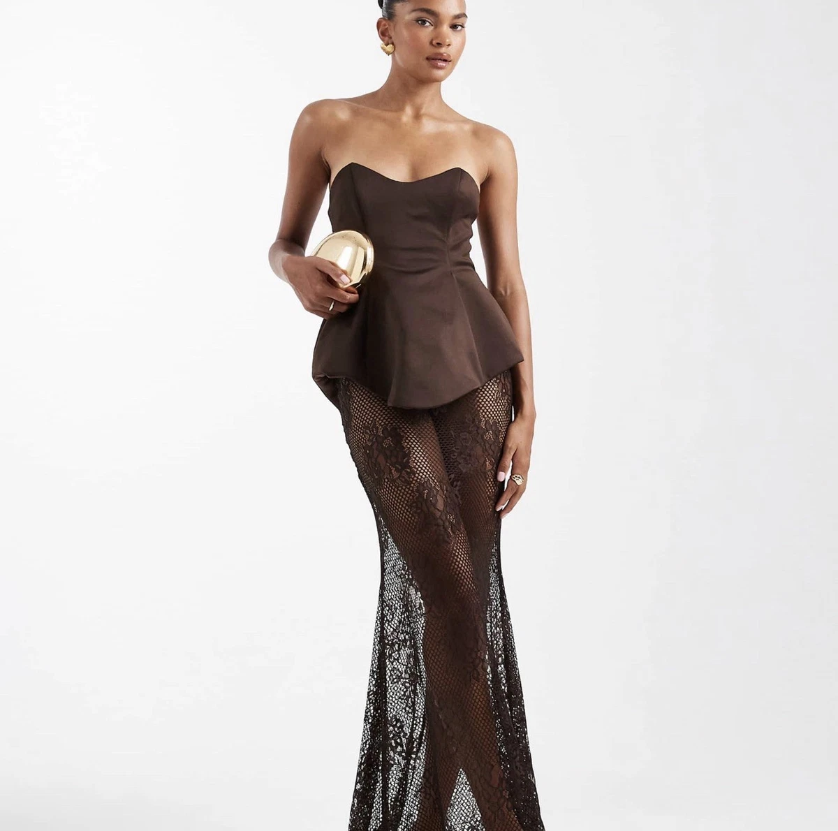 slim fit dress slacks Nox Anabel Y1550 Lace Corset Long Prom Dress Regency / 4 main image 1