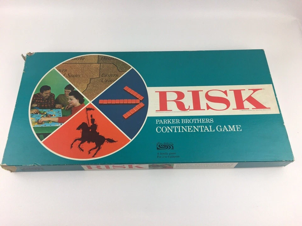 1968 Risk Game Parker Brothers Complete GUC Wood pcs Vintage EUC - Image 2 of 4