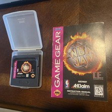 1994 Sega Game Gear NBA Jam T.E. With Manual And Case 