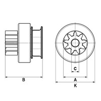 Hc-Cargo Freilaufgetriebe, Starter F 032 132 012