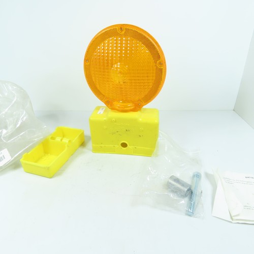 Flex-O-Lite Sundowner Traffic Barricade Safety Light Amber Lens Signal