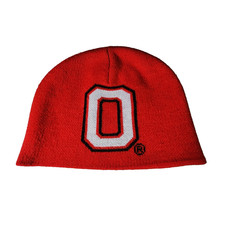 Ohio State Buckeyes Block O Knit Skully Beanie Red NCAA Football Winter Hat OSFM