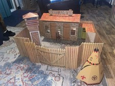 RARE Vtg Marx Johnny West Best of The West Fort Apache Playset with Box