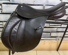 15” Wide Colt Saddlery English Pony Saddle - Dark Brown