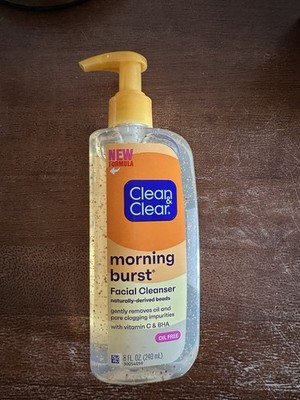 Clean & Clear Morning Burst Facial Cleanser Oil Free Brand New Unopened 8 Oz