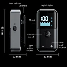 Bluetooth 5.4 Audio Adapter Wireless Receiver Transmitter MP3 Player 3.5mm Aux S