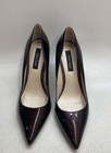 White House Black Market Olivia Dark Burgundy Patent Pointed Toe Pumps Size 9.5 — photo 1