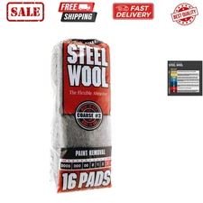 Rhodes American Paint Removal Steel Wool, Coarse Grade 16 Pads