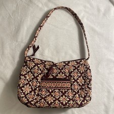 Vera Bradley Burgundy Medallion Purse 2006 Medium Shoulder Bag/Retired Pattern