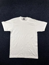 Vintage Screen Stars Best Shirt Mens Medium White Crewneck Blank Made USA 90s