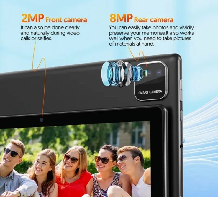 2025 Android 15 Tablet 64 GB ROM (1TB TF) 10 inch 5GWiFi 6000mah Dual Camera New - Image 3 of 4