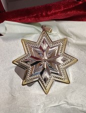 New Reed  Barton 2022 Solid 925 Sterling Silver Christmas Star Ornament