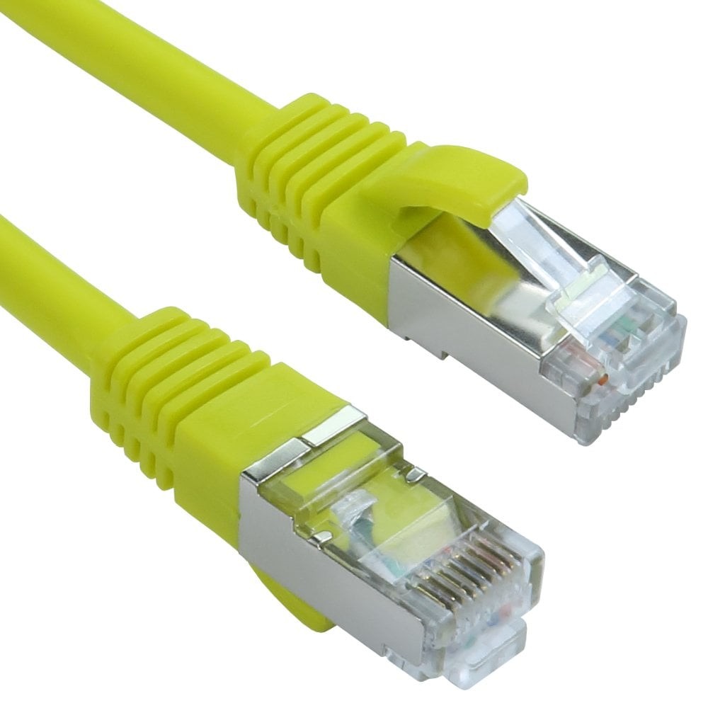 Cables Direct 3m CAT8.1 LSZH 26AWG Networking Cable - Yellow
