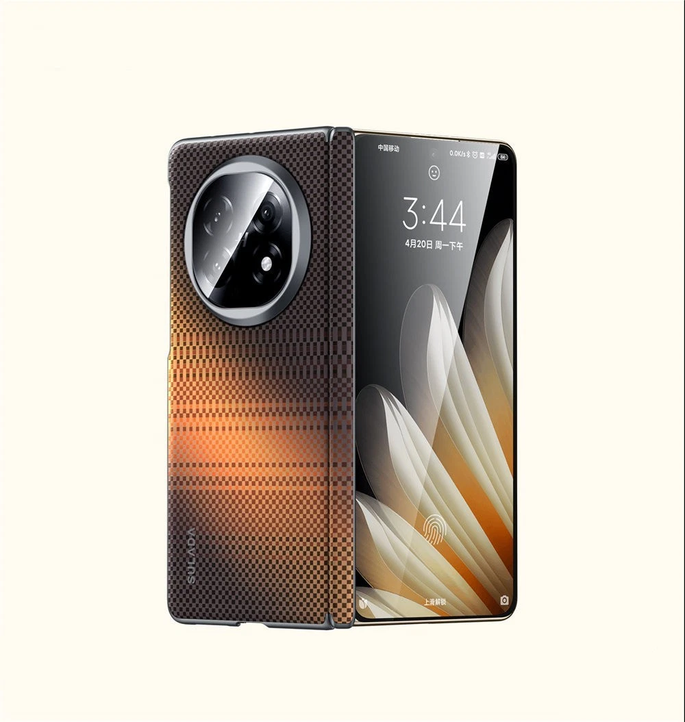 Magnetic Weaving Pattern Leather Case For OPPO Find N5 Hinge Protective Cover - Picture 2 of 18