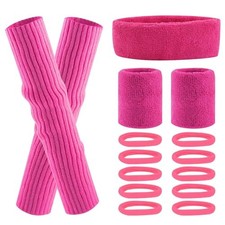 Bandeau Fluo Vetement Fluo Guetre Fluo Déguisement Sport Bandeau Fluo Annee 8...