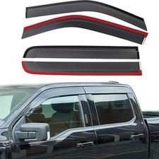 Low Profile Vent Visors for 2015-2024 Ford F150  Raptor Crew Cab