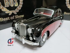 BOS 1:18 Jaguar MK VIII 1957 Red Black Two Color Luxury Sedan Model