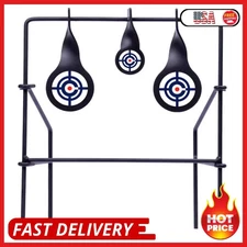 Steel Shooting Targets Spinning Reset Stand Set Metal Pistol Rifle Disk Crosman