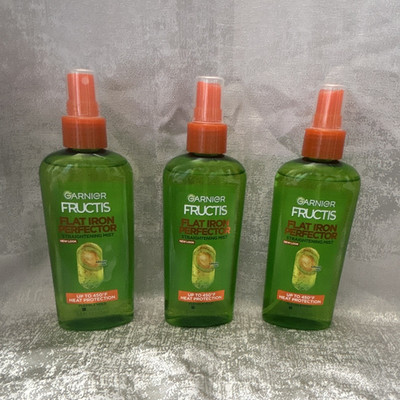Garnier Fructis Flat Iron Perfector Heat Protectant Spray Argan Oil Lot 3