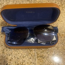 Fossil Aviator Sunglasses Matte Black Fos 3104/G/S New in Case