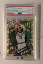 2020 Donruss Complete Players Jayson Tatum Gold Laser  /25 - PSA 10 Pop 1