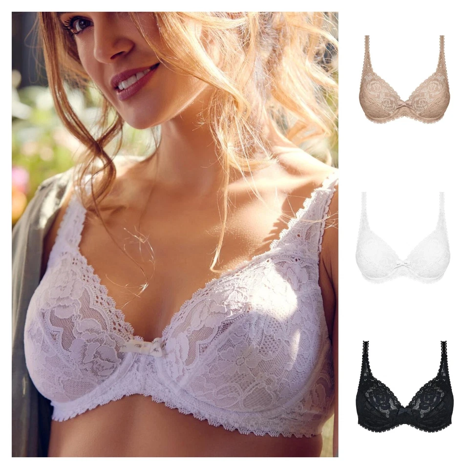 Playtex Flower Elegance Bra Recycled Underwired Supportive Womens Bras P0DC8 - Image 1 of 1