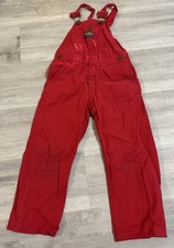 Vintage OSHKOSH BGOSH Vestbak Overalls Red Cotton Corduroy Size 5