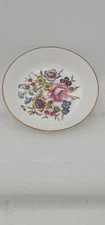 Vintage Royal Worcester Fine Bone China Floral Trinket 4" Dish