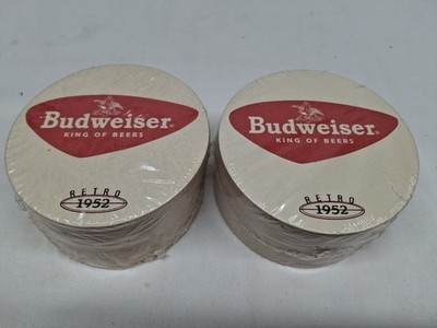 50 Budweiser Retro 1952 Round 4  Coasters NEW SEALED
