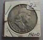 1961-D Franklin Half Dollar 50C Business Strike 90% Silver (0.9 Fineness)