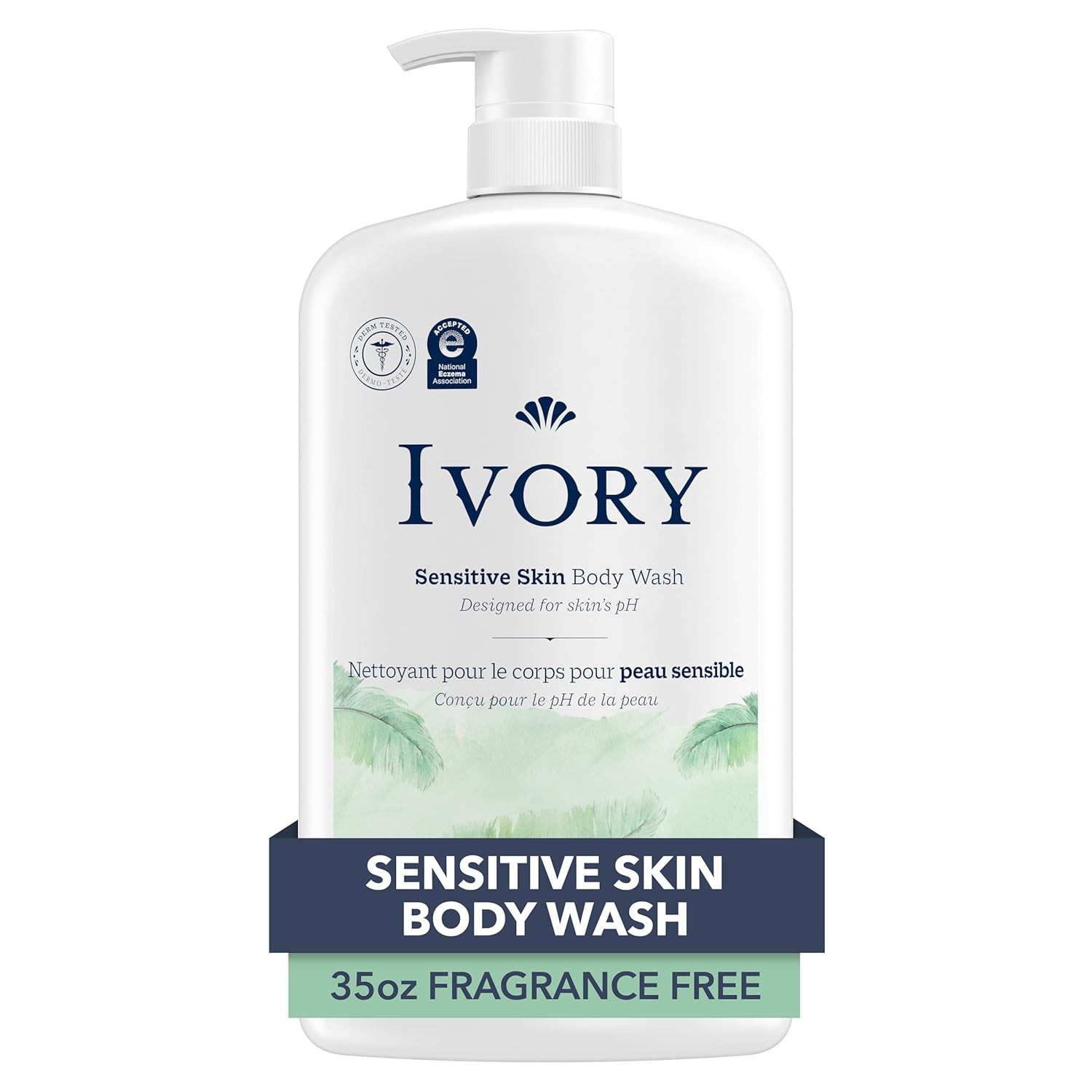 Ivory Body Wash, Designed the Whole Family, Gentle Formula, Free of Dyes 35 oz