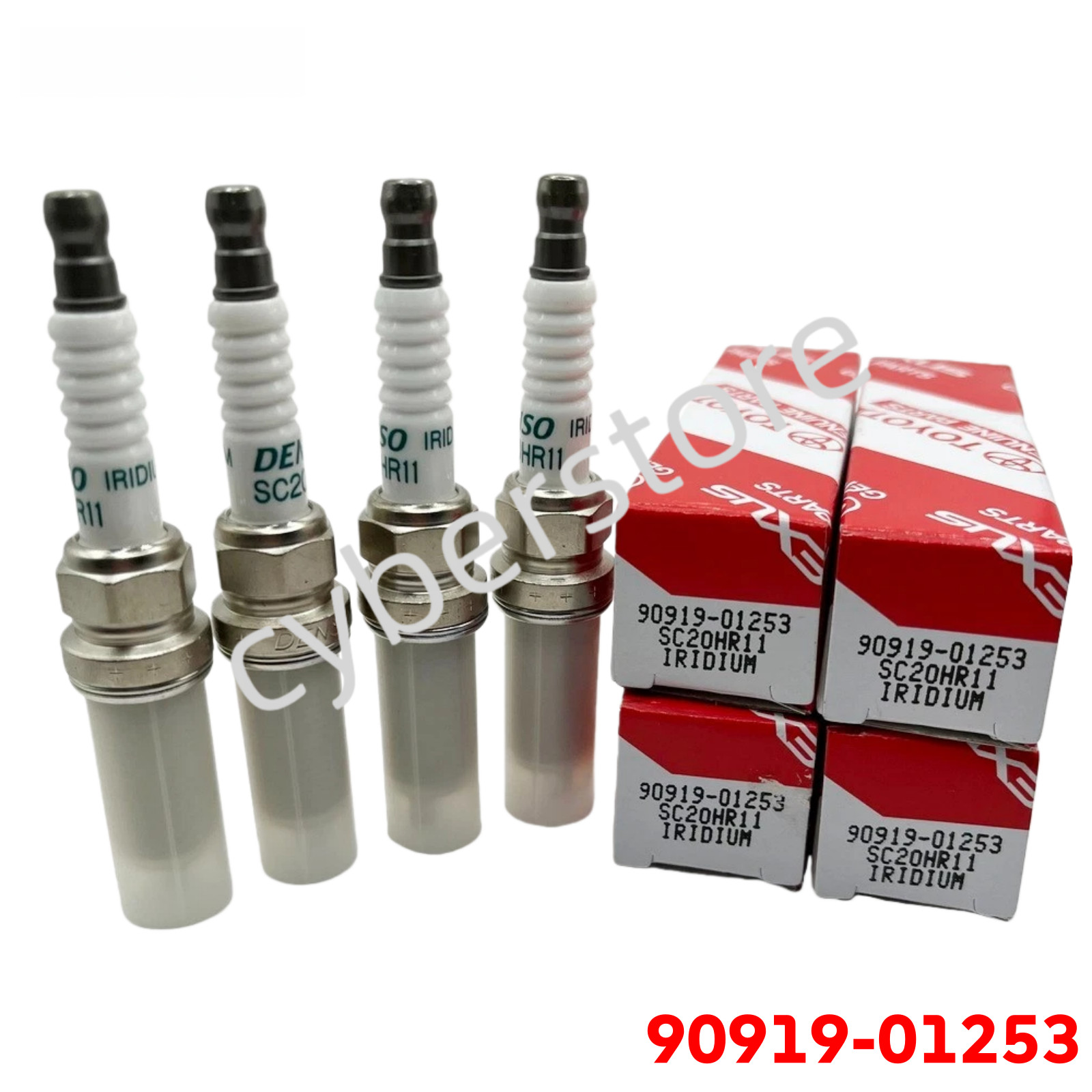4X OEM Original Iridium Spark Plugs DENSO SC20HR11 for Nissan Scion 90919-01253