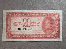 Yugoslavia - Yugoslavia 20 Dinara 1944 - Banknote