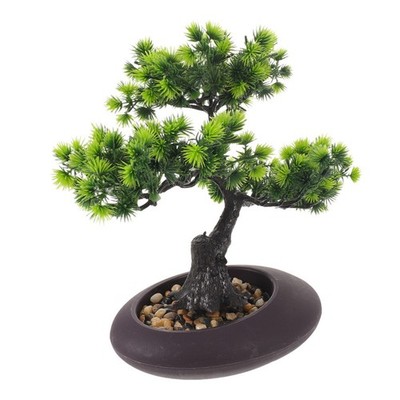 Artificial Bonsai Tree Juniper: 11'' Fengshui Bonsai Tree - Potted Plant Sushi