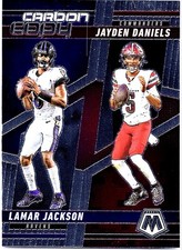 2025 Panini Mosaic - Carbon Copy Lamar Jackson, Jayden Daniels #CCO-6