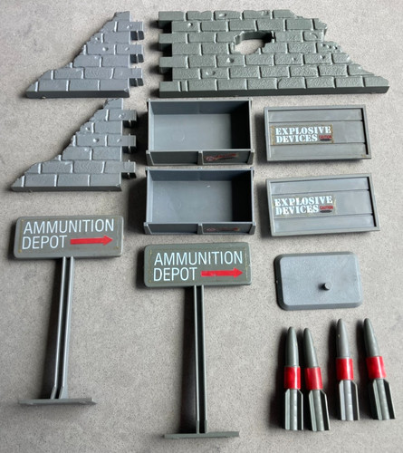 1984 vintage GIJOE Missile Defense Unit PARTS LOT used RARE Hasbro