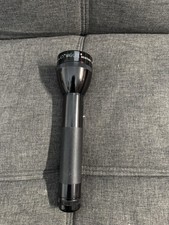 Vintage Maglite 2C Black Flashlight 10" MAG-LITE USA TESTED WORKS 2C Cell