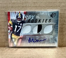 Mike Wallace 2009 SPx - RPA Card #120 Rookie (RC) NFL Pittsburg Steelers  /25. rookie card picture