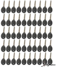 New Chrysler Dodge Jeep Bulk Lot Uncut Transponder Chip Ignition Key Blade x50