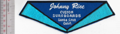 Surfing California Johnny Rice Surfboards Longboard Patch NO TARIFF | eBay