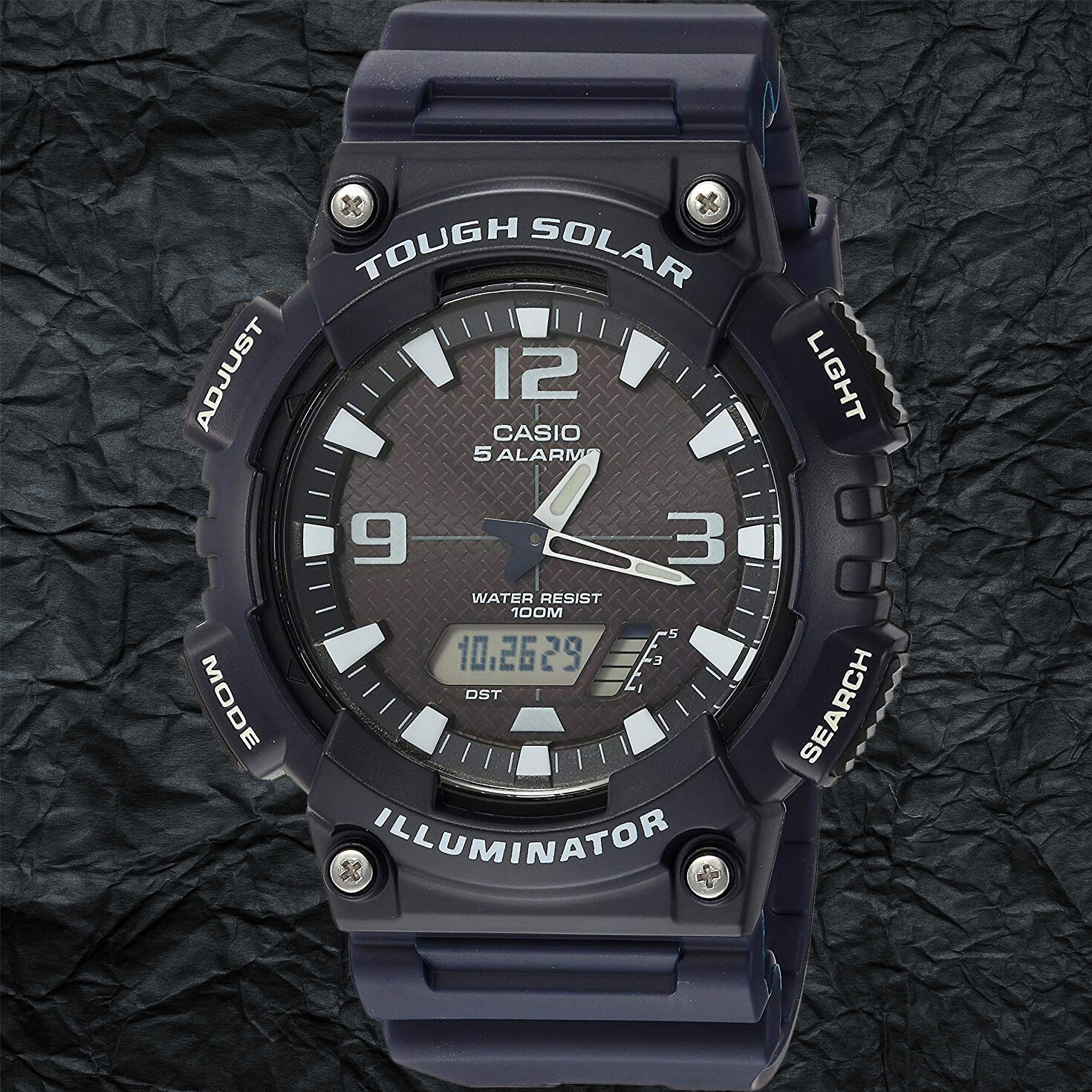 casio tough solar adjust time