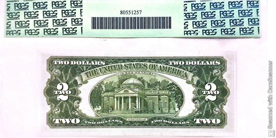 $2 1963 A STAR ⭐ LEGAL TENDER UNITED STATES NOTE Fr.1514⭐ 00683816A PCGS 64 PPQ - Image 2 of 2