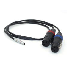 00B.5 Pin Male Double 3 Pin XLR Female Audio Input Cable for Arri Alexa Mini 20"