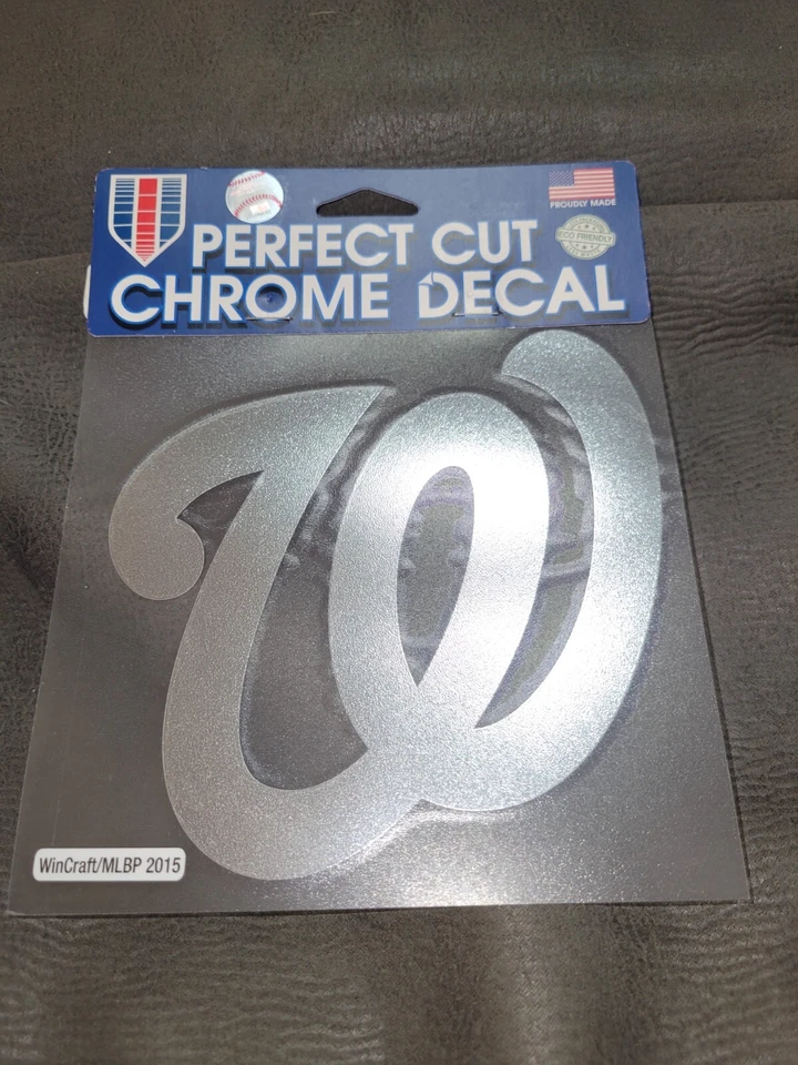 WinCraft Washington Nationals 6" x 6" Chrome Decal - Image 2 of 2