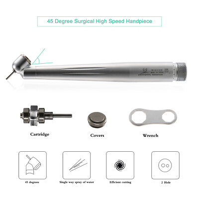 Dental Surgical 45 Degree 45 ° High Speed Handpiece 2/4 Hole or FG