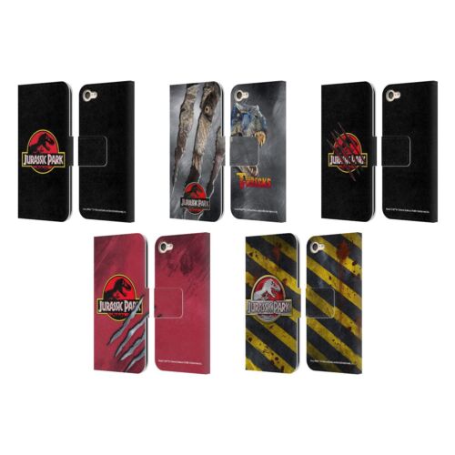 OFFICIAL JURASSIC PARK LOGO LEATHER BOOK WALLET CASE FOR APPLE iPOD TOUCH MP3 - Afbeelding 1 van 7