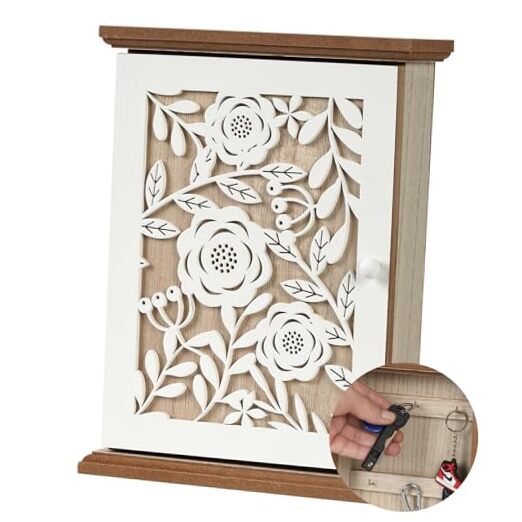 Porta llaves decorativo para pared, soporte para llaves de madera montaje en pared, llave de pared de madera